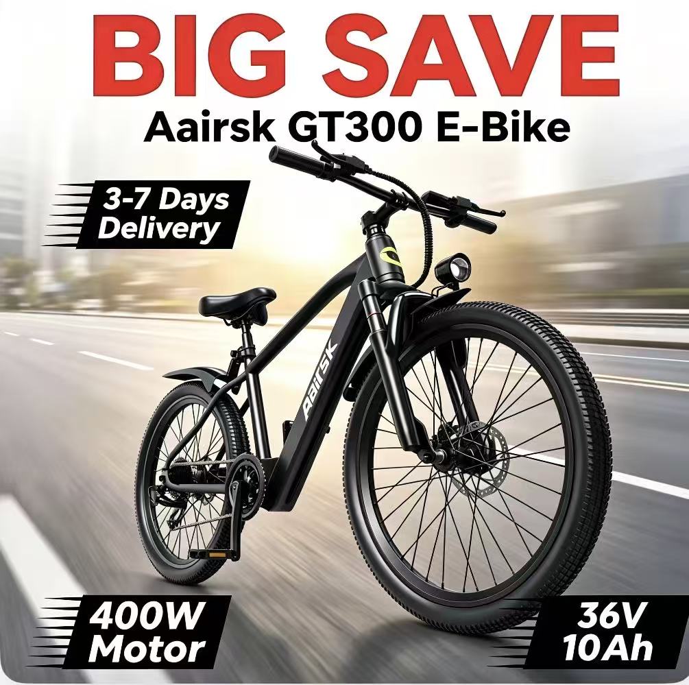 Commuting With Bike - GT300 24 Inch Electric Mountain Bike