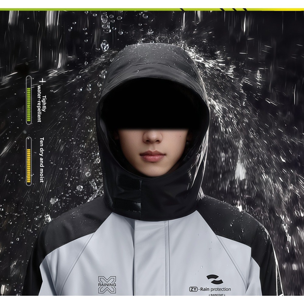Two Piece Motorcycle Rain Suit - Cycling Commute In Rain 评论和价格
