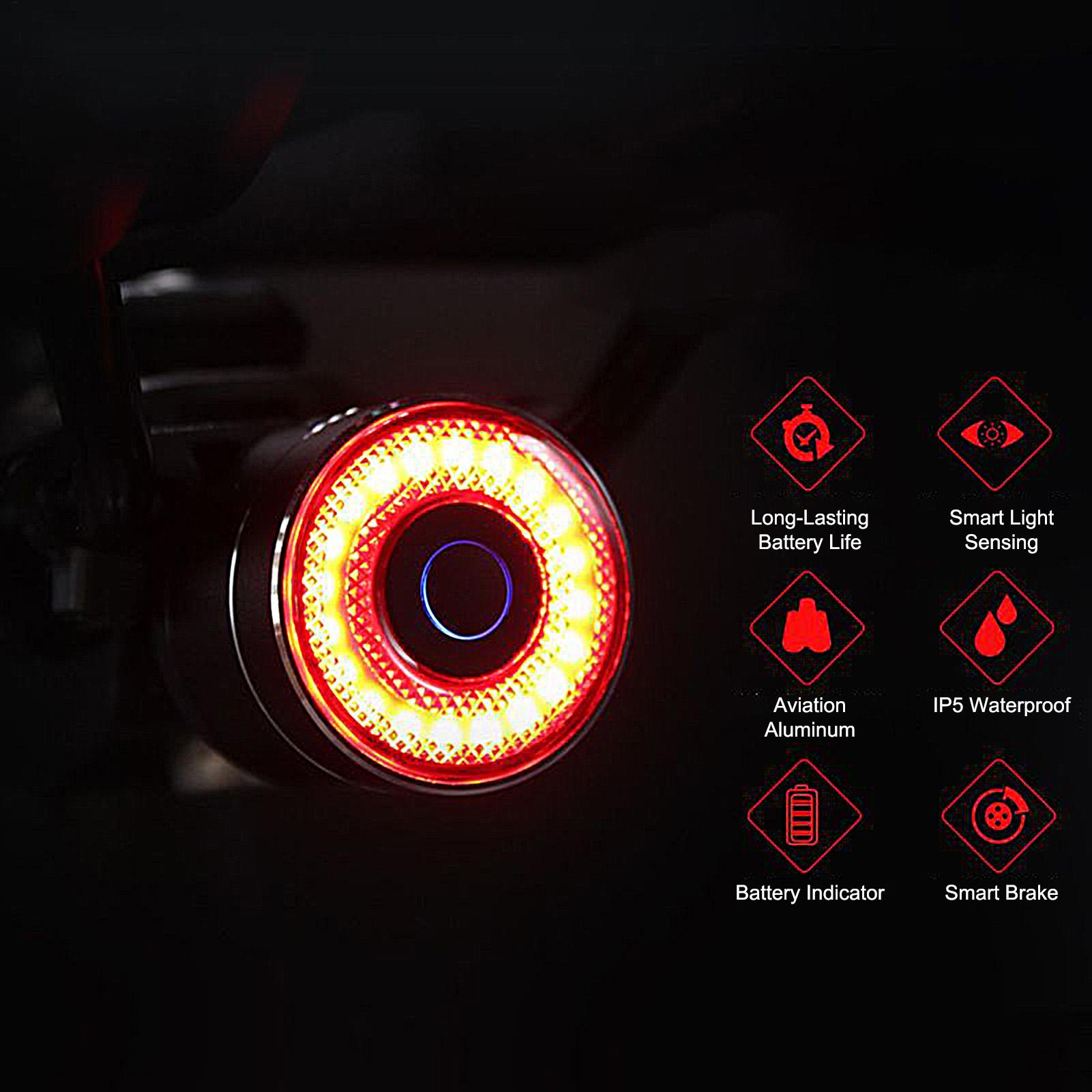 Bicycle Brake Light Smart Bike - Commuter Cycling 评论和价格