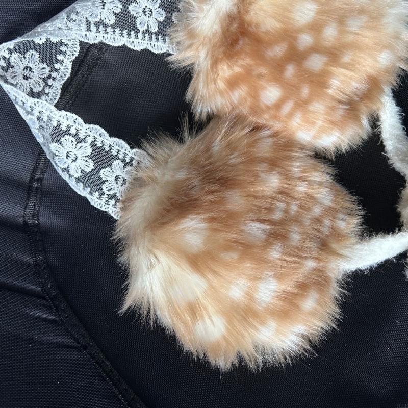 Lovely Plush Ear Muffs For Chi - Winter Cycling Commute 评论和价格