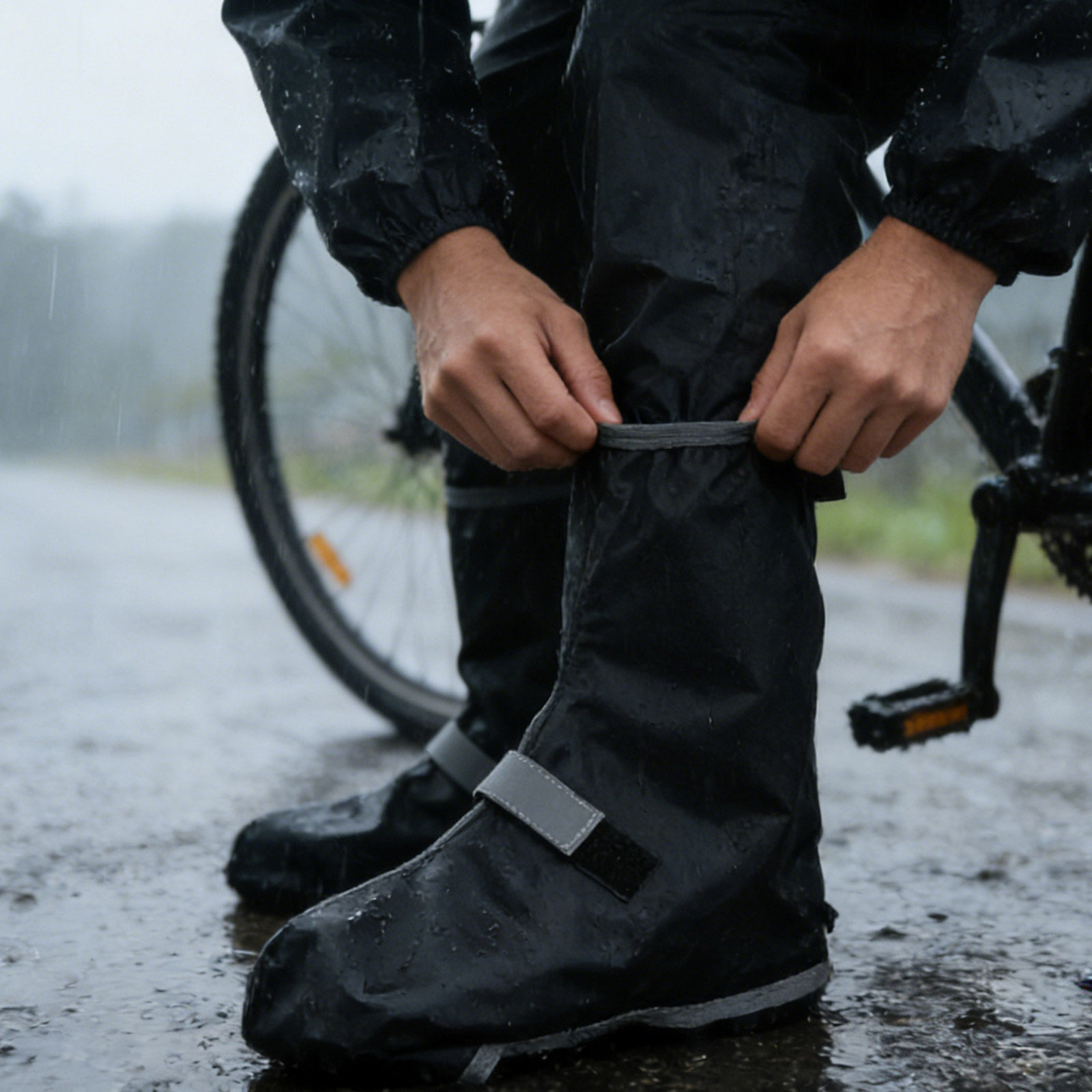 1Pair Waterproof Cycling Shoe  - Cycling Commute In Rain 评论和价格