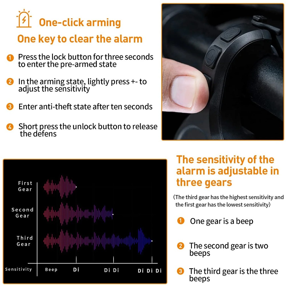 Bicycle Electric Horn Alarm Bi - Bell Handlebar Ring 评论和价格