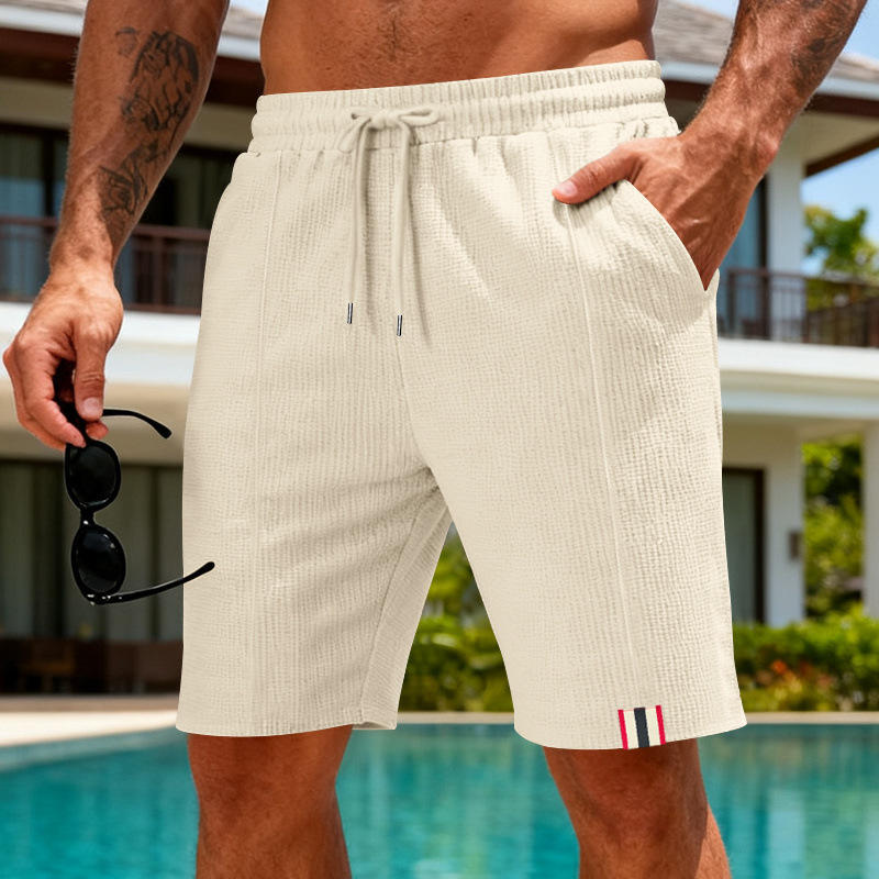 Summer Casual Loose Men's Beac - Cycling Shorts For Commute 评论和价格