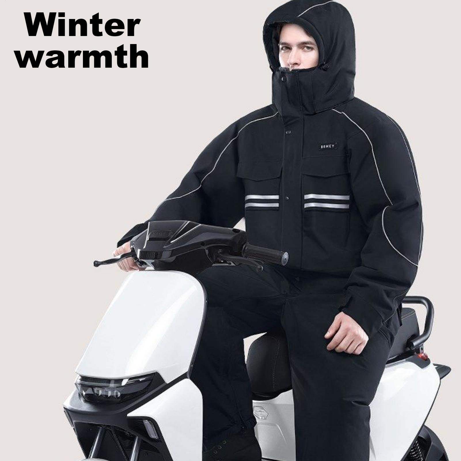 Motorcycle Winter Jacket 4-Poc - Winter Cycling Commute 评论和价格