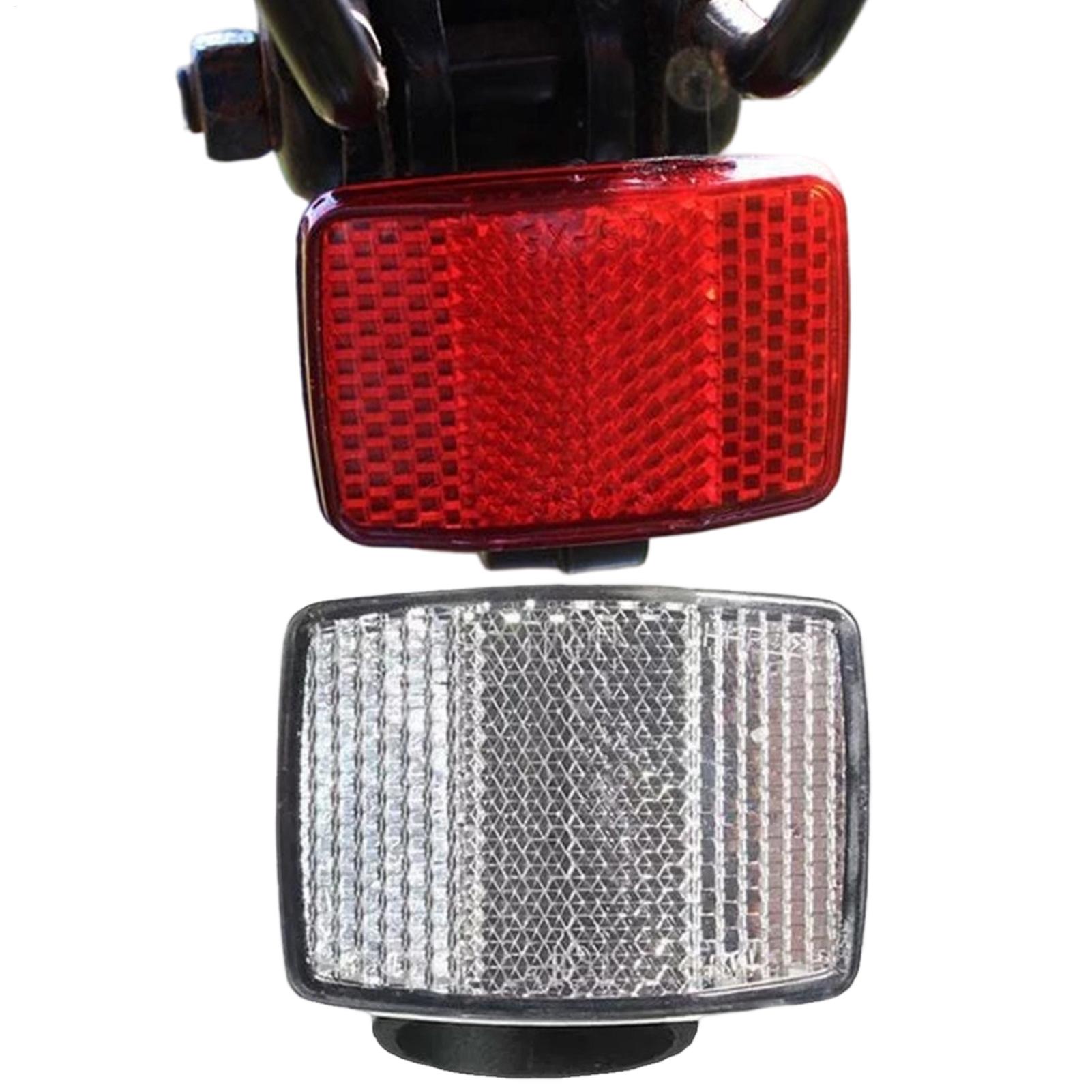 2 Pcs Bike Front Rear Reflecto - Cycling Commute Gear 评论和价格