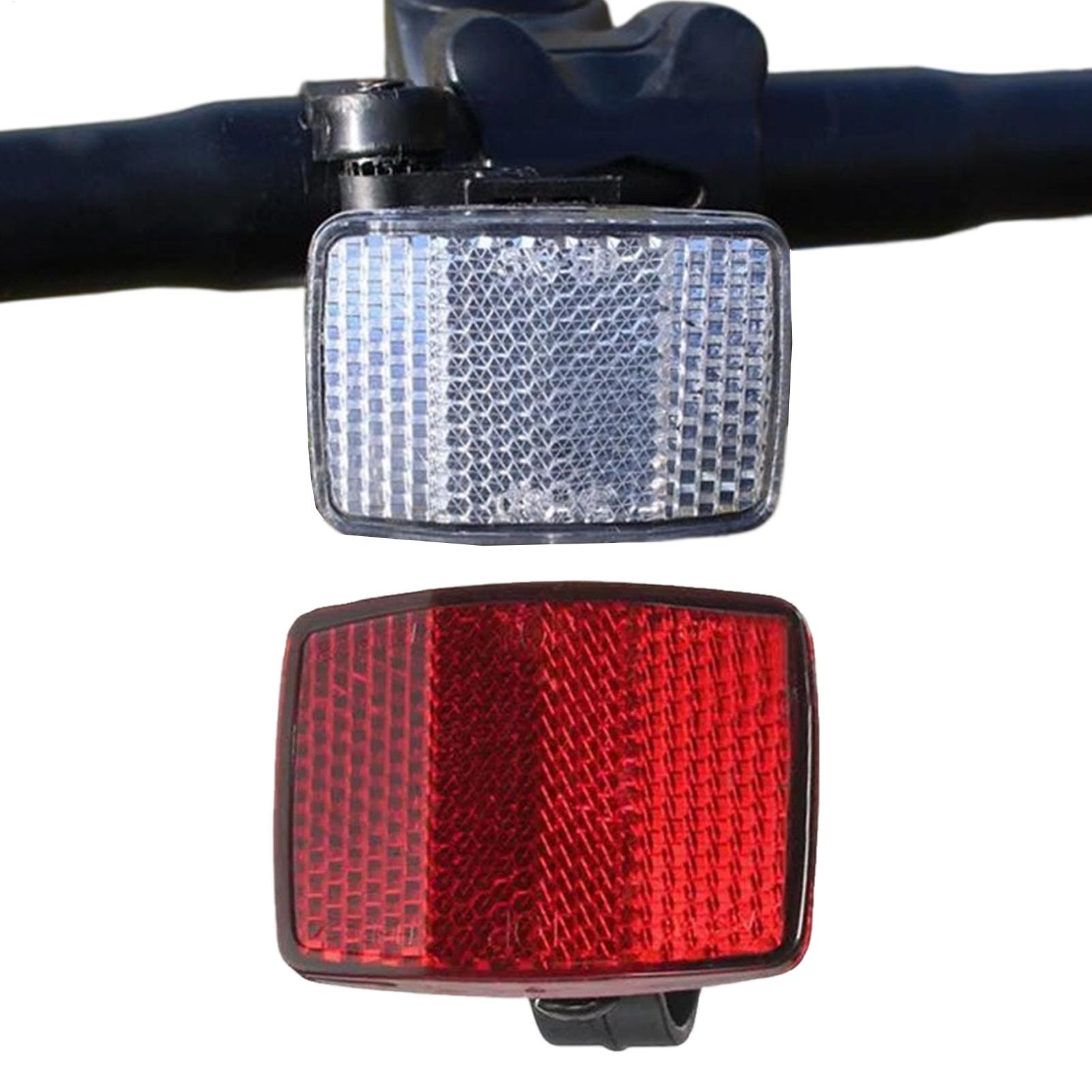 2 Pcs Bike Front Rear Reflecto - Cycling Commute Gear 评论和价格