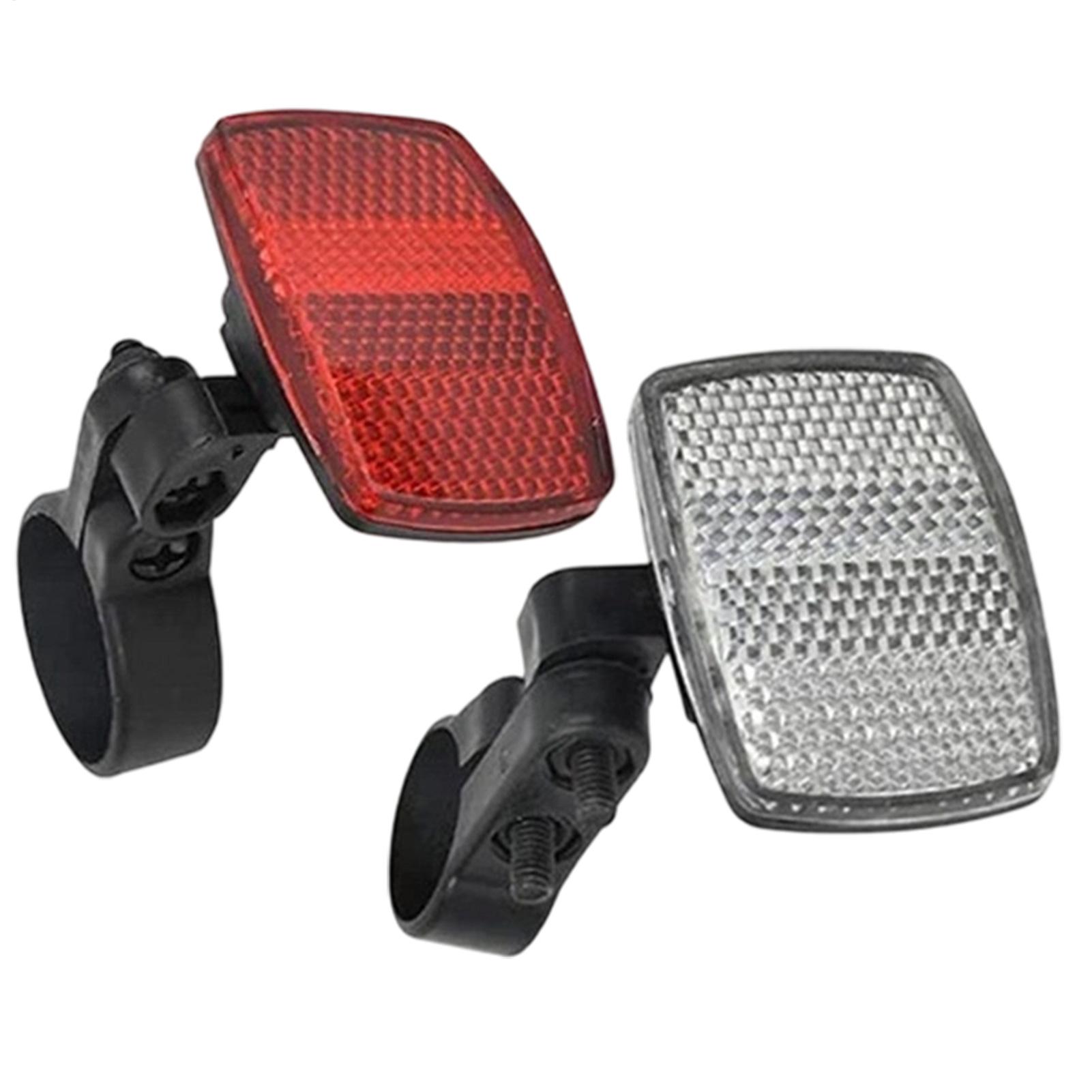 2 Pcs Bike Front Rear Reflecto - Cycling Commute Gear 评论和价格