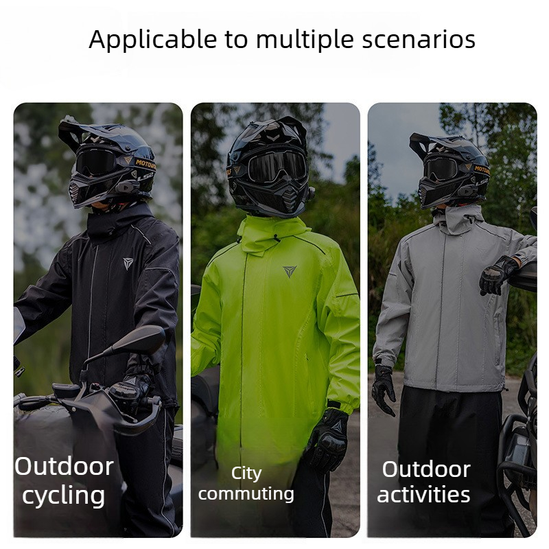 Motorcycle Rain Suit Waterproo - Cycling Commute In Rain 评论和价格