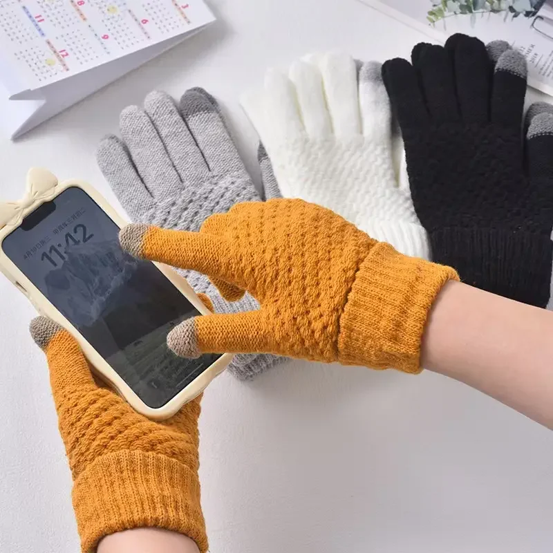 1-10Pairs Thick Knit Touchscre - Winter Cycling Commute 评论和价格