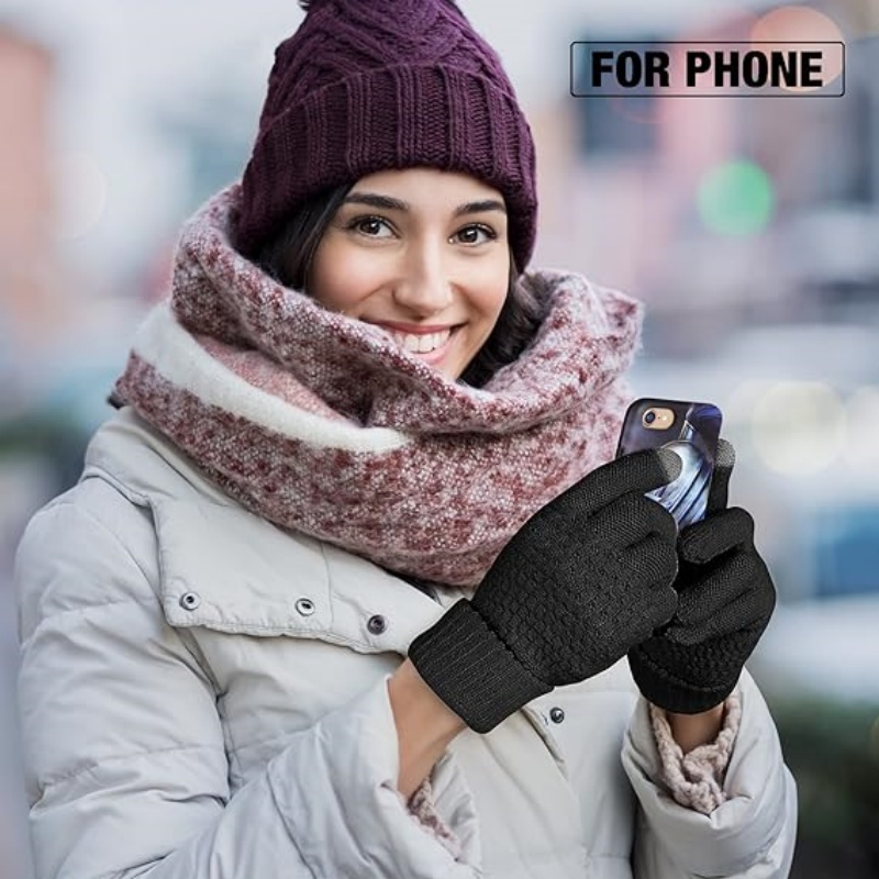 1-10Pairs Thick Knit Touchscre - Winter Cycling Commute 评论和价格