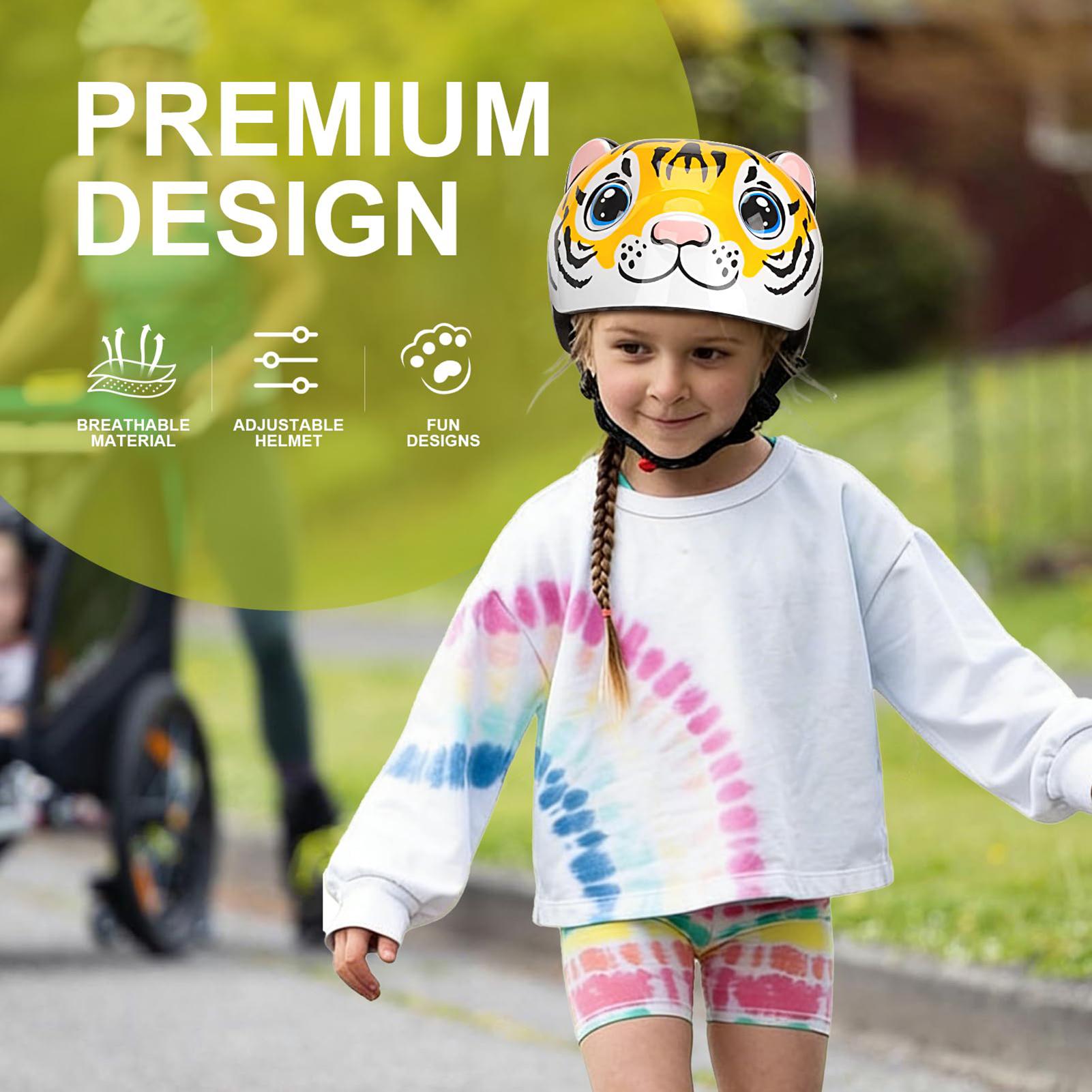 Kids Helmet Tiger Pattern Adju - Cycling Commute Gear 评论和价格