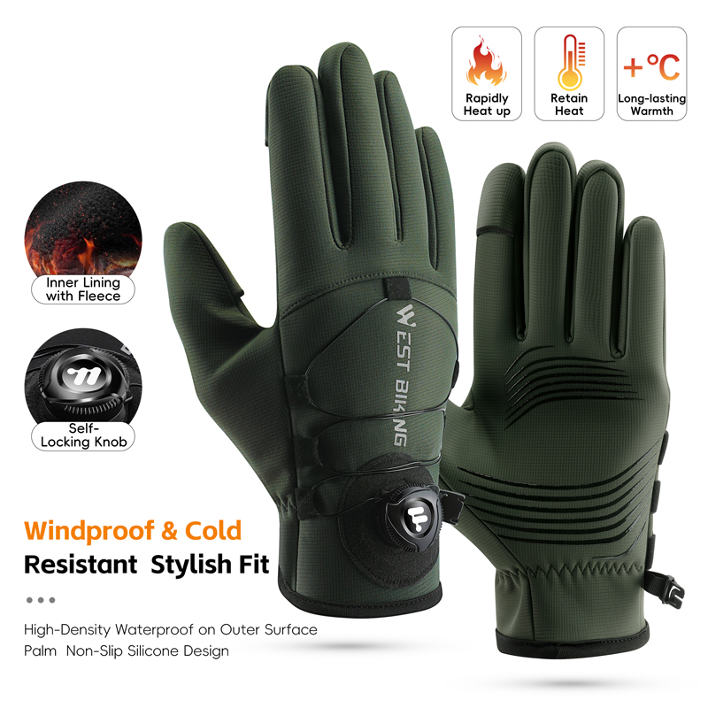 Winter Bike Gloves Magnetic Qu - Winter Cycling Commute 评论和价格