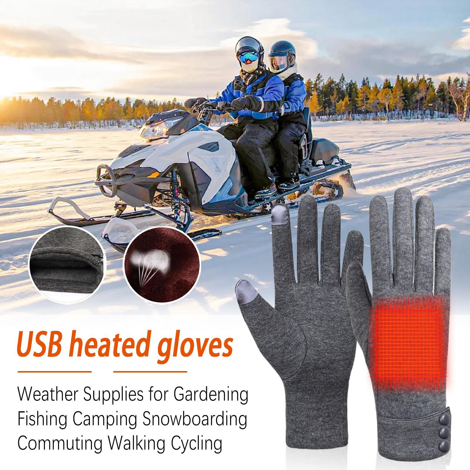 Heating Gloves 3-level USB Win - Winter Cycling Commute 评论和价格