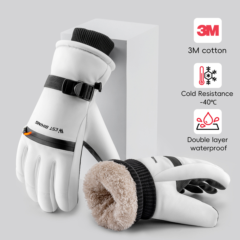 WEST BIKING 3M Cotton Ski Glov - Winter Cycling Commute Gear 评论和价格