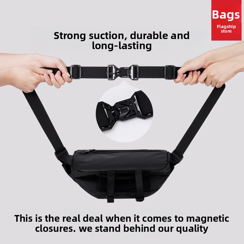 Magnetic Buckle Men Crossbody  - Cycling To Commute 评论和价格