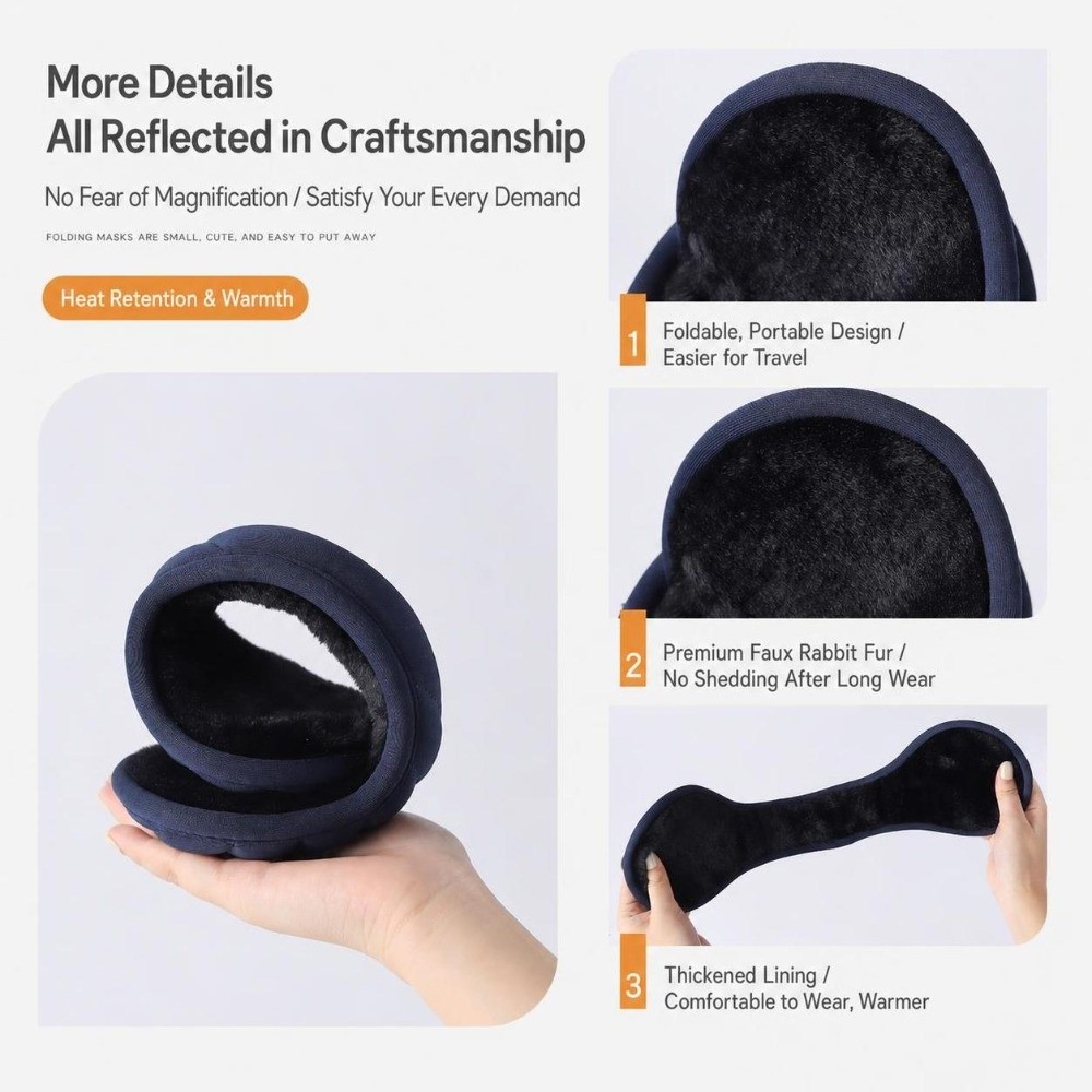 Thick Lined Winter Earmuffs Li - Winter Cycling Commute 评论和价格
